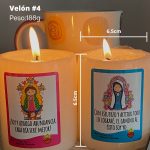 12 candles with emotional message