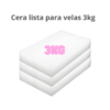 3kg cera lista para velas+ 15 pabilos