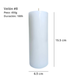 Velón #8 Blanco